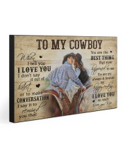 TO MY COWBOY 30x20 Gallery Wrapped Canvas Prints front