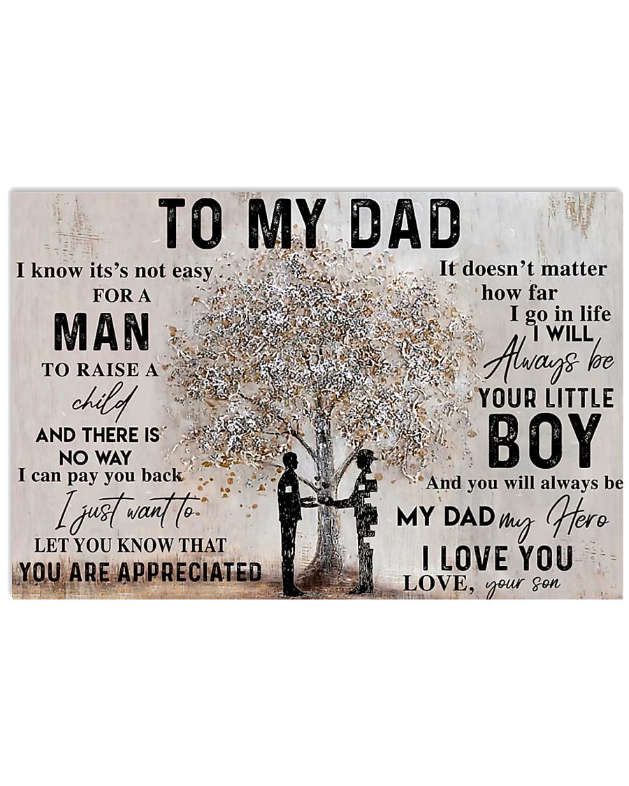 TO MY DAD - MB107 24x16 Poster
