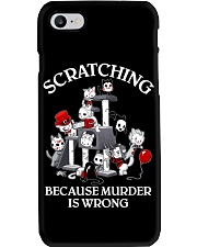 MURDER IS WRONG Phone Case tile