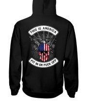 THIS IS AMERICA FIT IN OR FUCK OFF Hooded Sweatshirt thumbnail