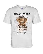 IT'S ALL MESSY V-Neck T-Shirt tile