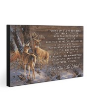 I LOVE YOU THE MOST 30x20 Gallery Wrapped Canvas Prints front