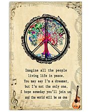 IMAGINE ALL THE PEOPLE LIVING LIFE IN PEACE Vertical Poster tile