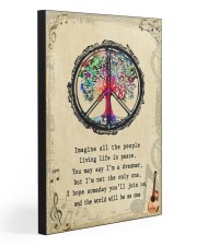 IMAGINE ALL THE PEOPLE LIVING LIFE IN PEACE 20x30 Gallery Wrapped Canvas Prints front