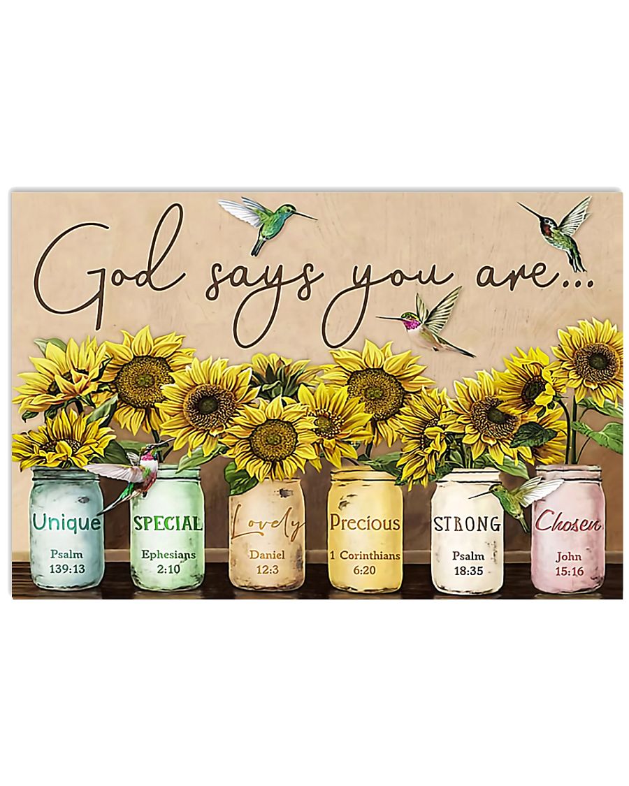 GOD SAYS YOU ARE - MB105 24x16 Poster