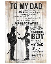 TO MY DAD - FIREFIGHTER Vertical Poster tile
