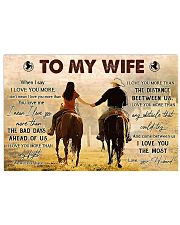 TO MY WIFE Horizontal Poster tile