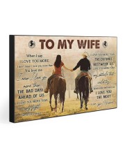 TO MY WIFE 30x20 Gallery Wrapped Canvas Prints front