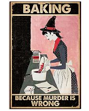 BAKING BECAUSE MURDER IS WRONG Vertical Poster tile
