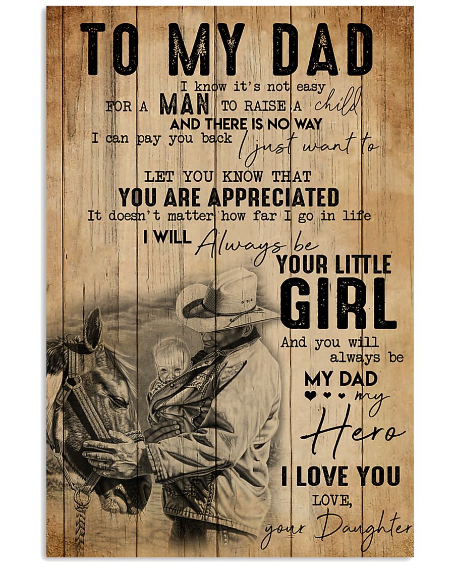 TO MY DAD - MB305 16x24 Poster