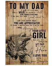 TO MY DAD - MB305 16x24 Poster front