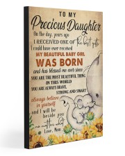To my precious daughter 20x30 Gallery Wrapped Canvas Prints front
