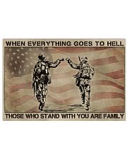 WHO STAND WITH YOU ARE FAMILY Horizontal Poster tile