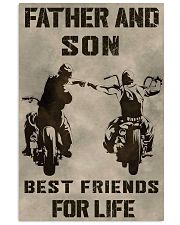 FATHER AND SON BEST FRIENDS FOR LIFE 11x17 Poster front
