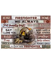 IN THIS FIREFIGHTER HOME Horizontal Poster tile