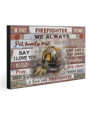 IN THIS FIREFIGHTER HOME 30x20 Gallery Wrapped Canvas Prints front