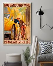 Husband and wife riding partners for life 16x24 Poster lifestyle-poster-1