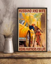 Husband and wife riding partners for life 16x24 Poster lifestyle-poster-3