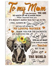 TO MY MOM - TEACHER 24x36 Poster front