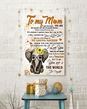 TO MY MOM - TEACHER 24x36 Poster lifestyle-holiday-poster-3
