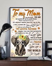 TO MY MOM - TEACHER 24x36 Poster lifestyle-poster-2