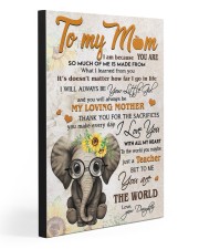TO MY MOM - TEACHER Gallery Wrapped Canvas Prints tile