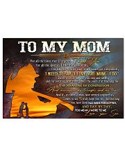 TO MY MOM 17x11 Poster thumbnail