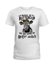 BUCKLE UP BUTTERCUP Ladies T-Shirt tile