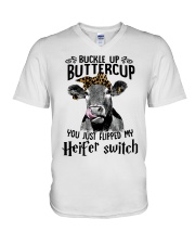 BUCKLE UP BUTTERCUP V-Neck T-Shirt tile