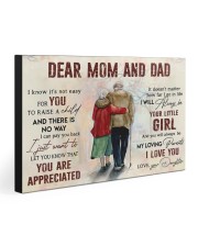 DEAR MOM AND DAD 30x20 Gallery Wrapped Canvas Prints front