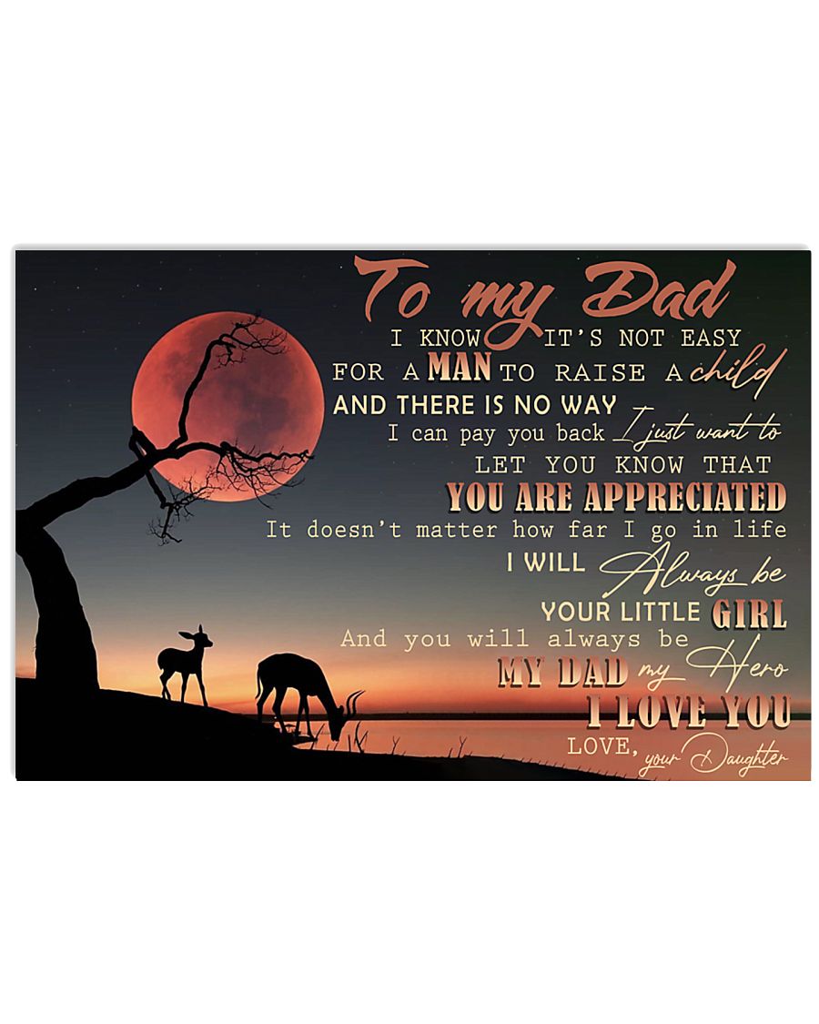 IT'S NOT EASY FOR A MAN TO RAISE A CHILD - MB269 36x24 Poster