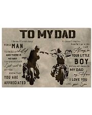 TO MY DAD - BIKER Horizontal Poster tile