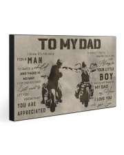 TO MY DAD - BIKER 30x20 Gallery Wrapped Canvas Prints front