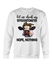 LET ME CHECK MY GIVEASHITOMETER Crewneck Sweatshirt tile