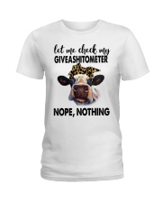 LET ME CHECK MY GIVEASHITOMETER Ladies T-Shirt tile