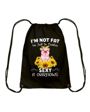 I'M NOT FAT Drawstring Bag tile