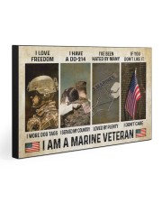 I AM A MARINE VETERAN 30x20 Gallery Wrapped Canvas Prints front