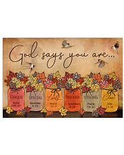 God says you are Horizontal Poster tile