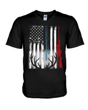 HUNTING FLAG - MB76 V-Neck T-Shirt thumbnail