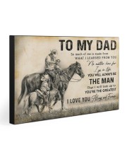 TO MY DAD 30x20 Gallery Wrapped Canvas Prints front