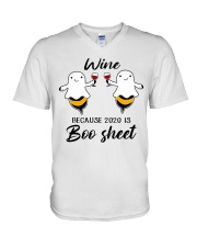 BOO SHEET V-Neck T-Shirt tile