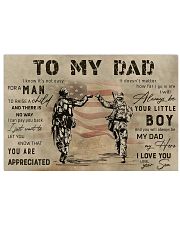 TO MY DAD - VETERAN 17x11 Poster thumbnail