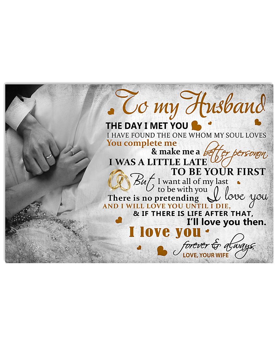 TO MY HUSBAND - MB318 36x24 Poster