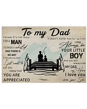 TO MY DAD - FISHING- MB314 Horizontal Poster tile