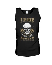 I RIDE SO I DON'T CHOKE PEOPLE - MB329 Unisex Tank tile