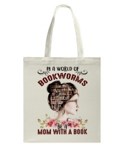 MOM WITH A BOOK Tote Bag tile