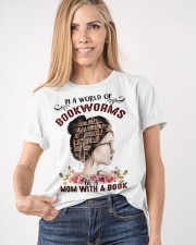 MOM WITH A BOOK Classic T-Shirt apparel-classic-tshirt-lifestyle-front-100