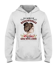 MOM WITH A BOOK Hooded Sweatshirt tile