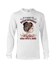 MOM WITH A BOOK Long Sleeve Tee tile
