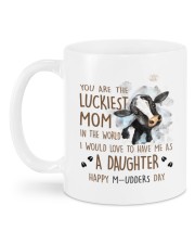LUCKIEST MOM Mug back